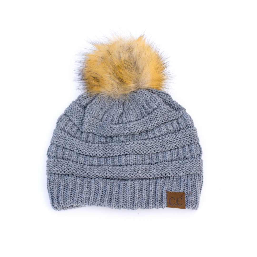 C C® Fur Pom Beanies
