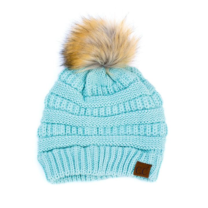C C® Fur Pom Beanies
