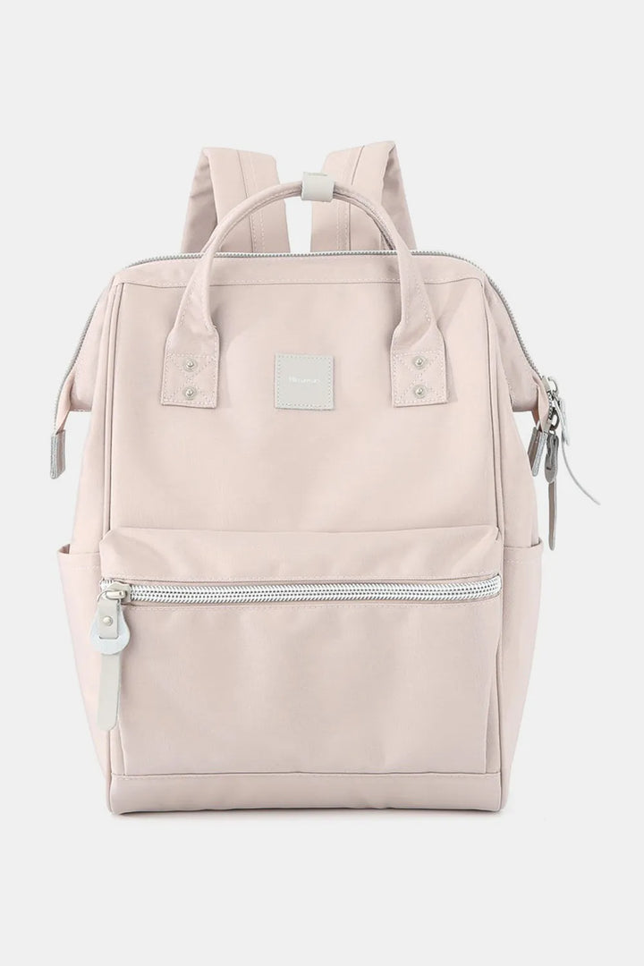 Blue Himawari Water Resistant Canvas Backpack Bag With Side Pockets