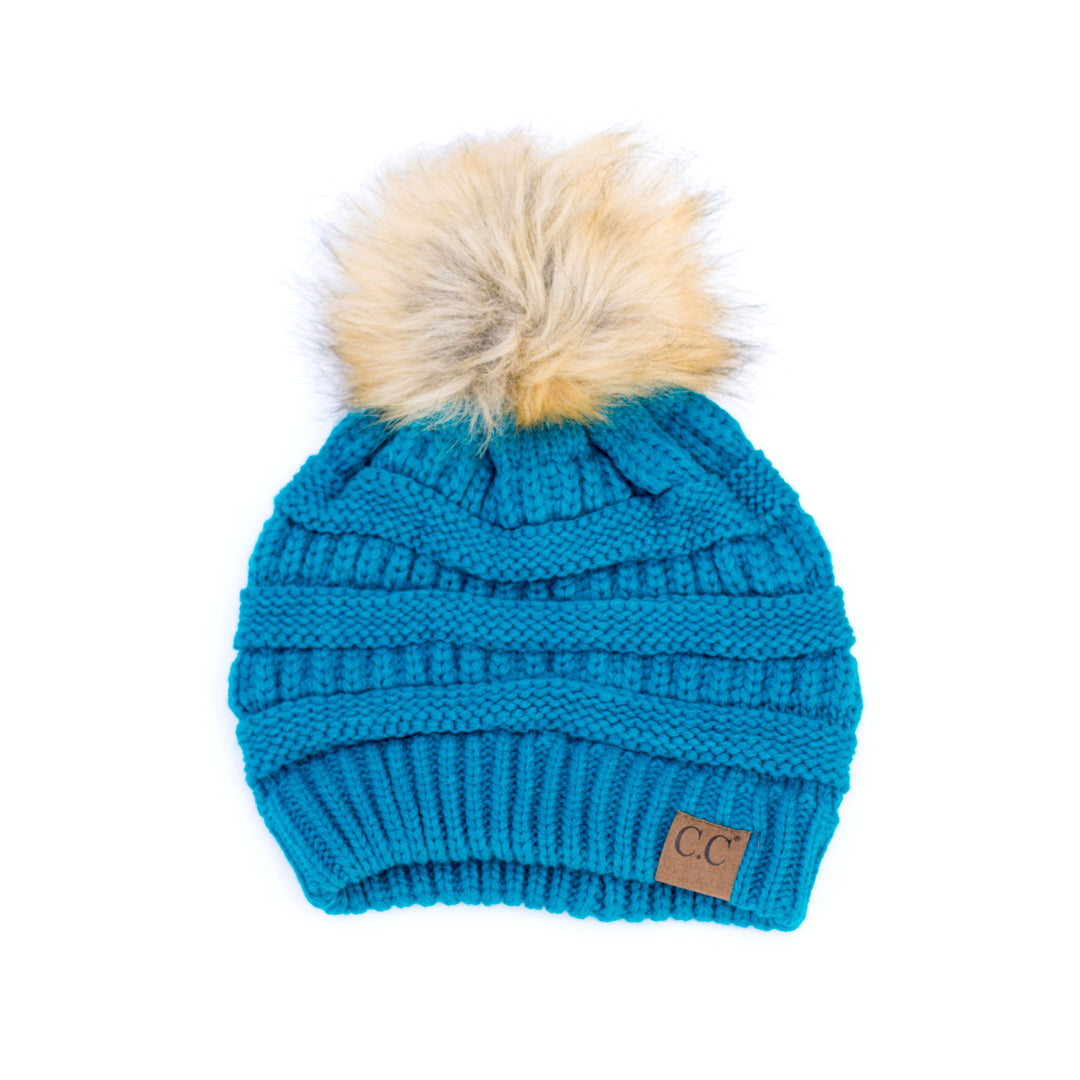 C C® Fur Pom Beanies