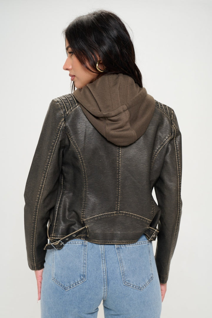 Brown Coalition La Zip Up Hooded Jacket 2