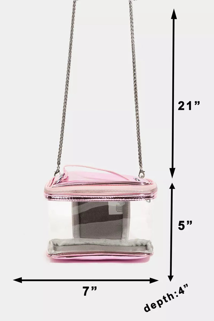Fame See Through Rectangle Fashion Bag