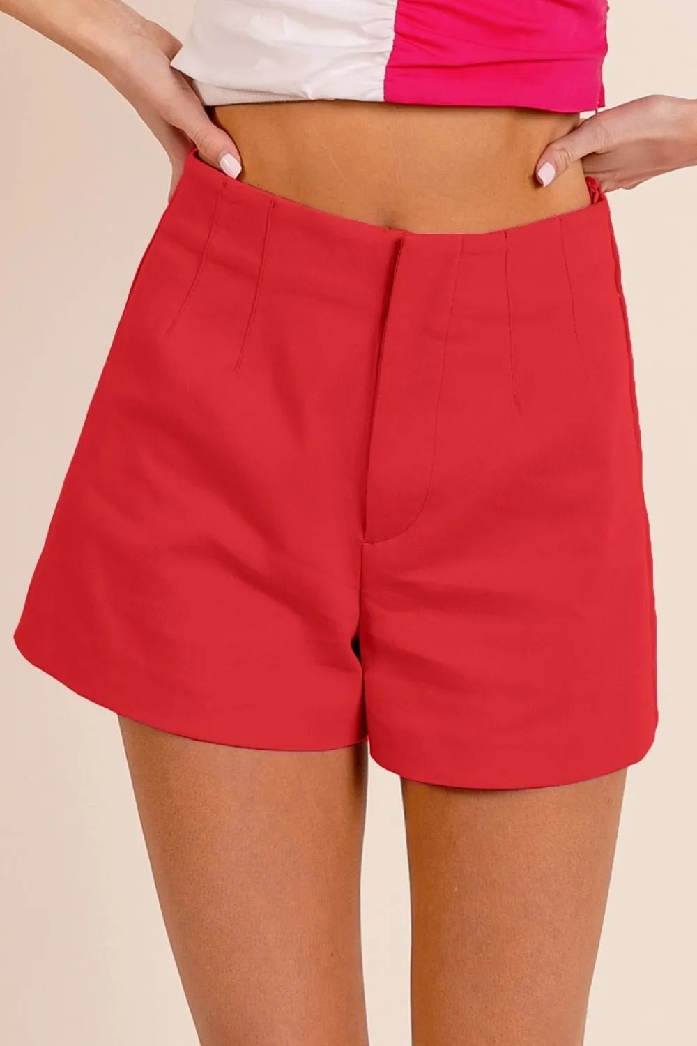 Cherry Bibi Bandless Tailored Shorts 1