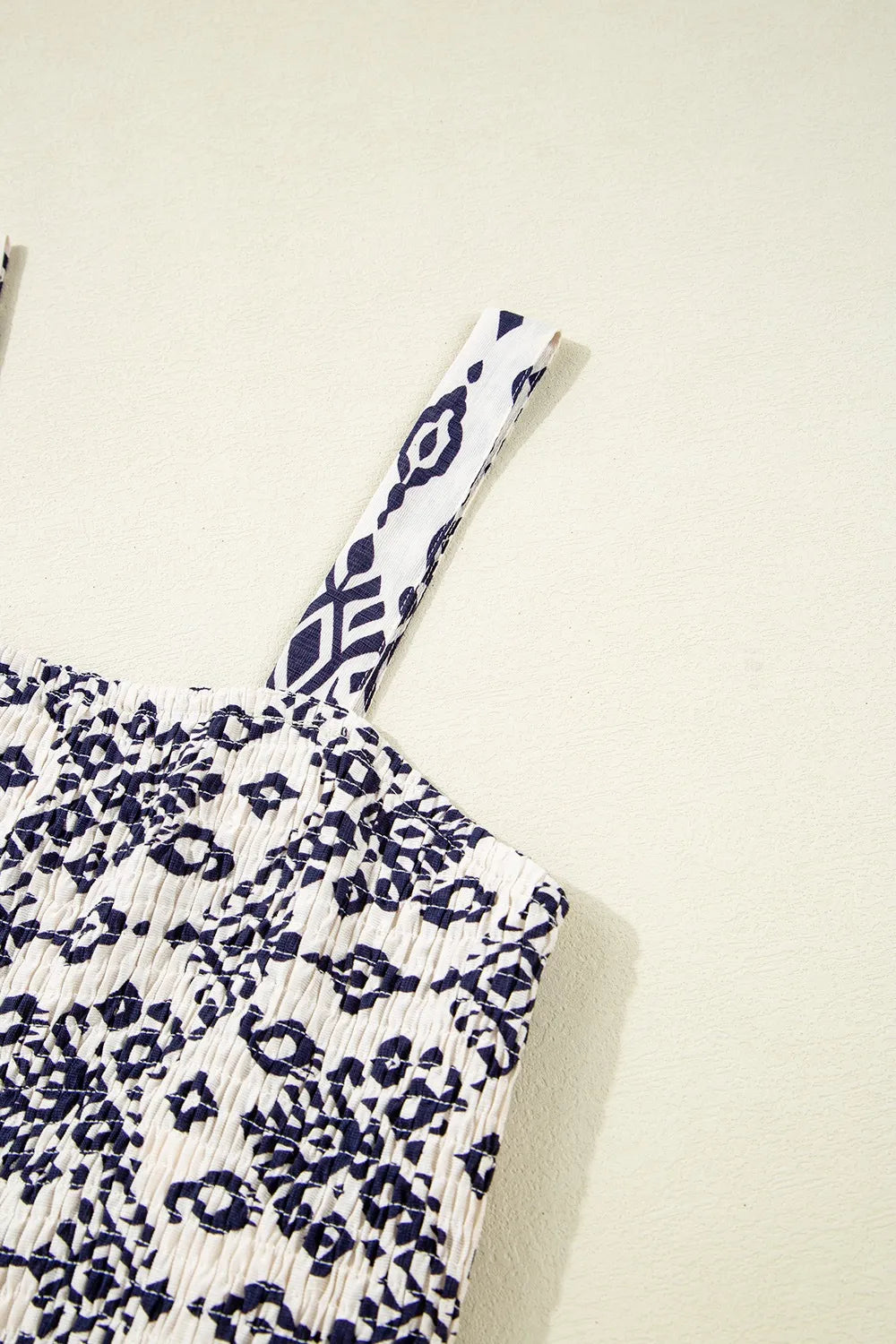 Bohemian Print Wide Leg Jumpsuit