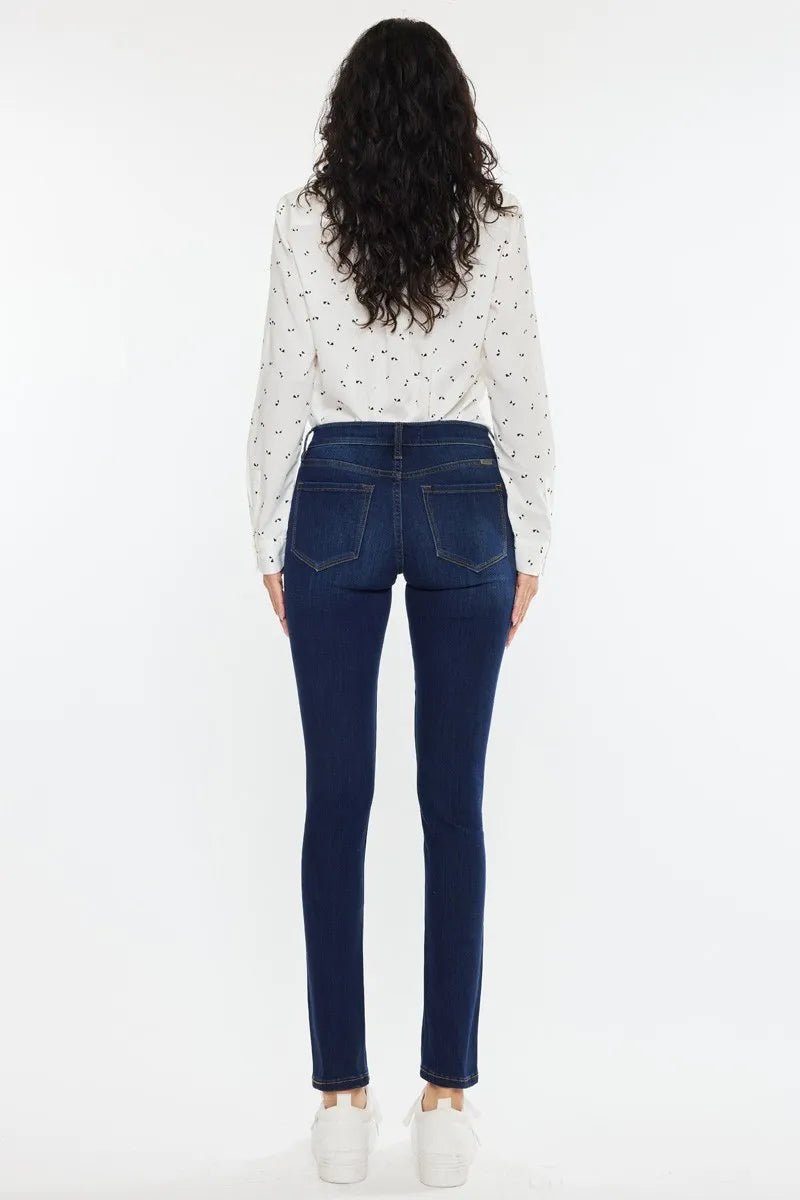 Super Dark Kancan Mid Rise Super Skinny Jeans