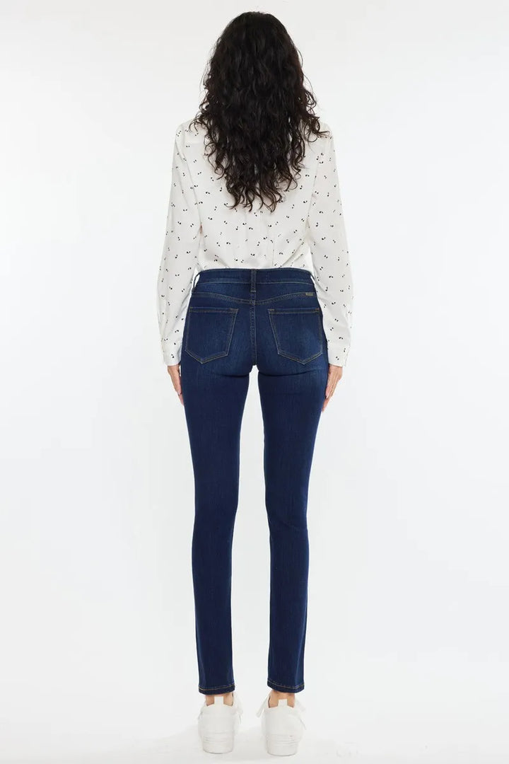 Super Dark Kancan Mid Rise Super Skinny Jeans