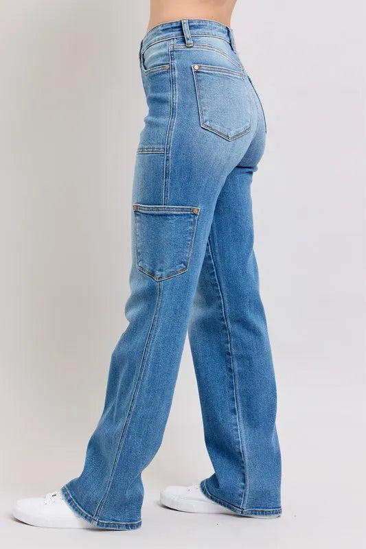 Md Judy Blue Full Size High Waist 90S Straight Jeans Plus Size