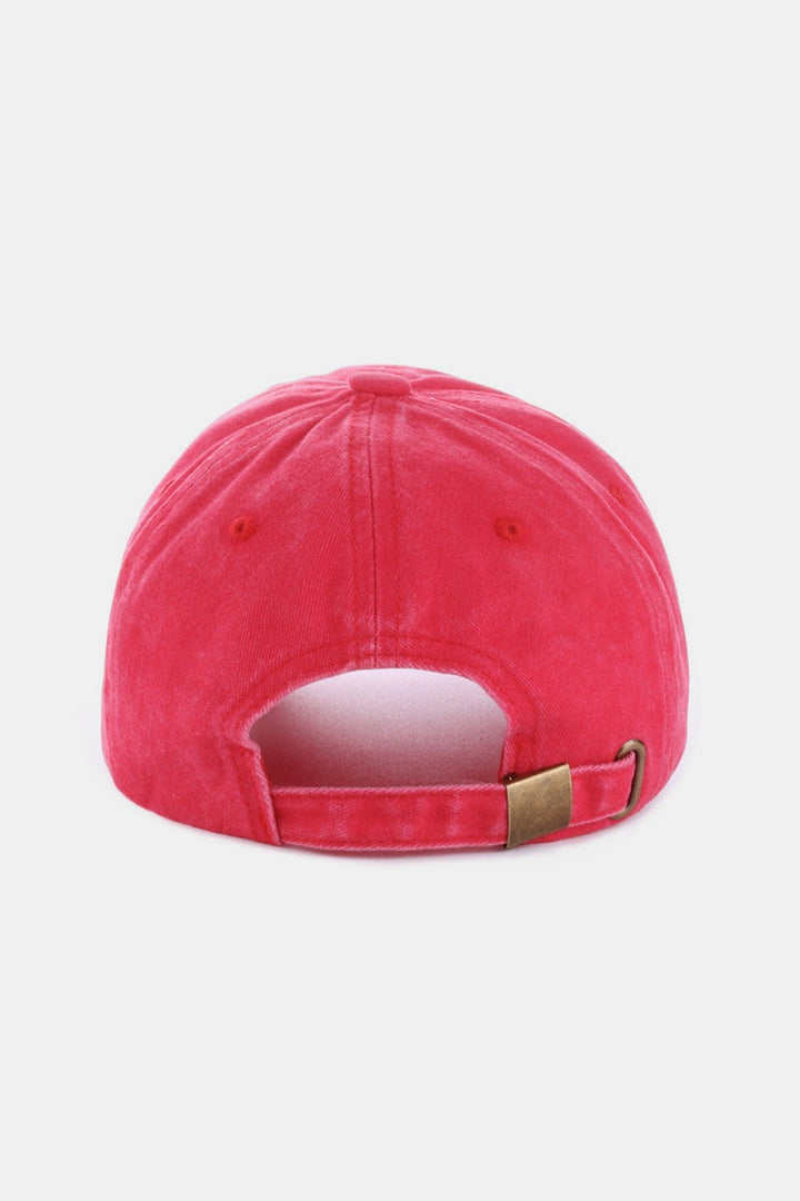 New York Navy Zenana Washed Embroidered City Baseball Cap