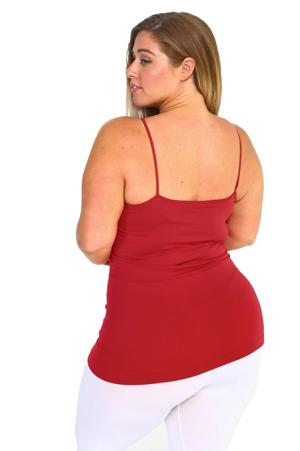 Crimson Womens Seamless Triple Criss Cross Front Cami 1