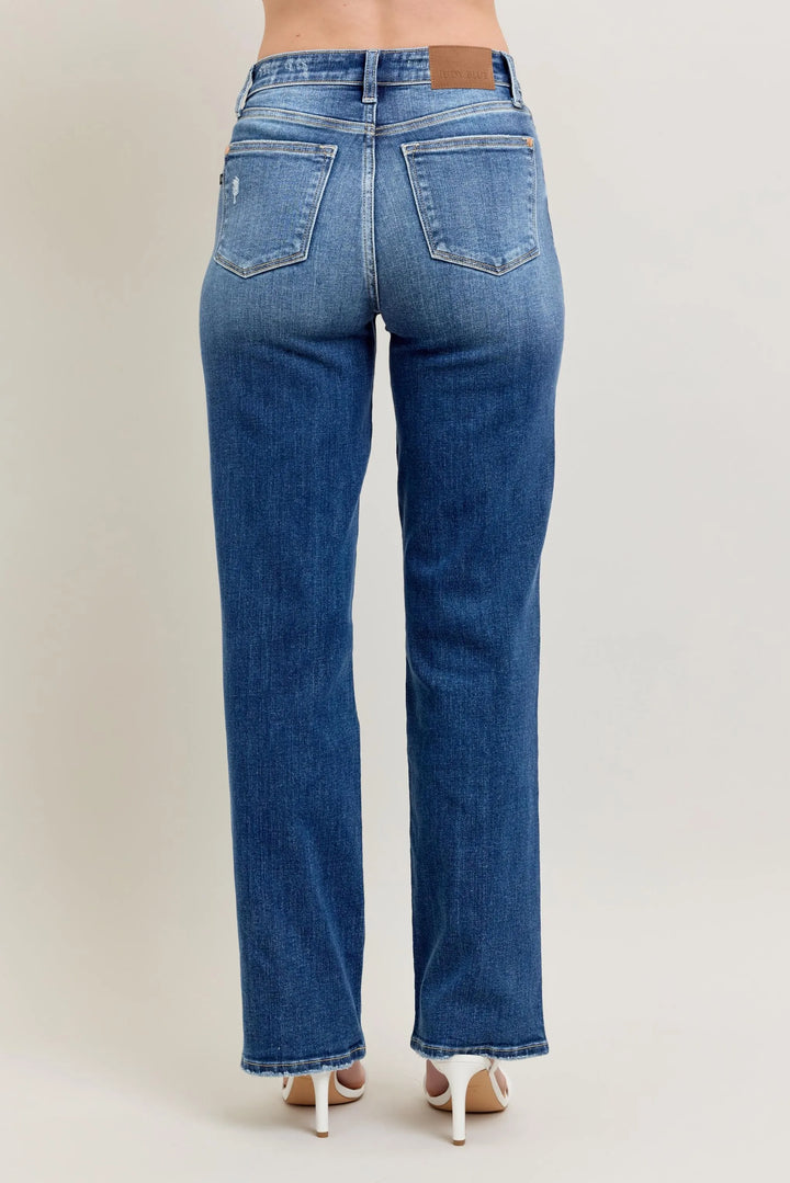 Dk Judy Blue Full Size High Waist 90S Straight Leg Jeans Plus Size
