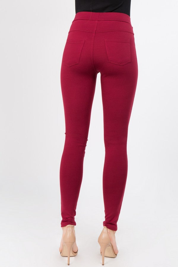 Ivory Ladys Ponte Pants
