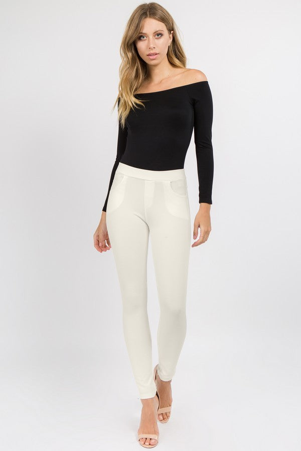 Charcoal Ladys Ponte Pants