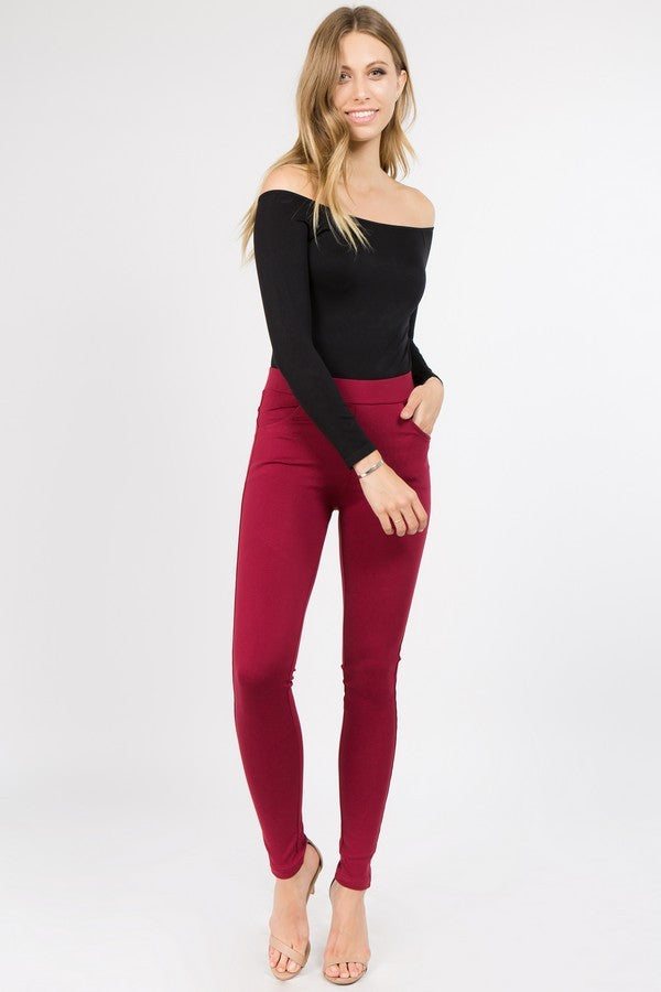Ivory Ladys Ponte Pants