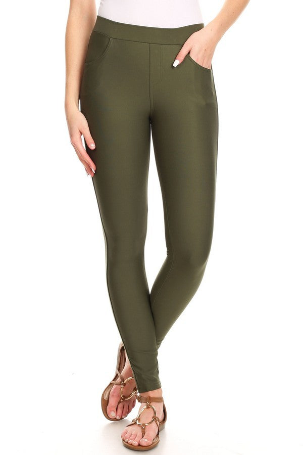 Navy Blue Ladys Ponte Pants