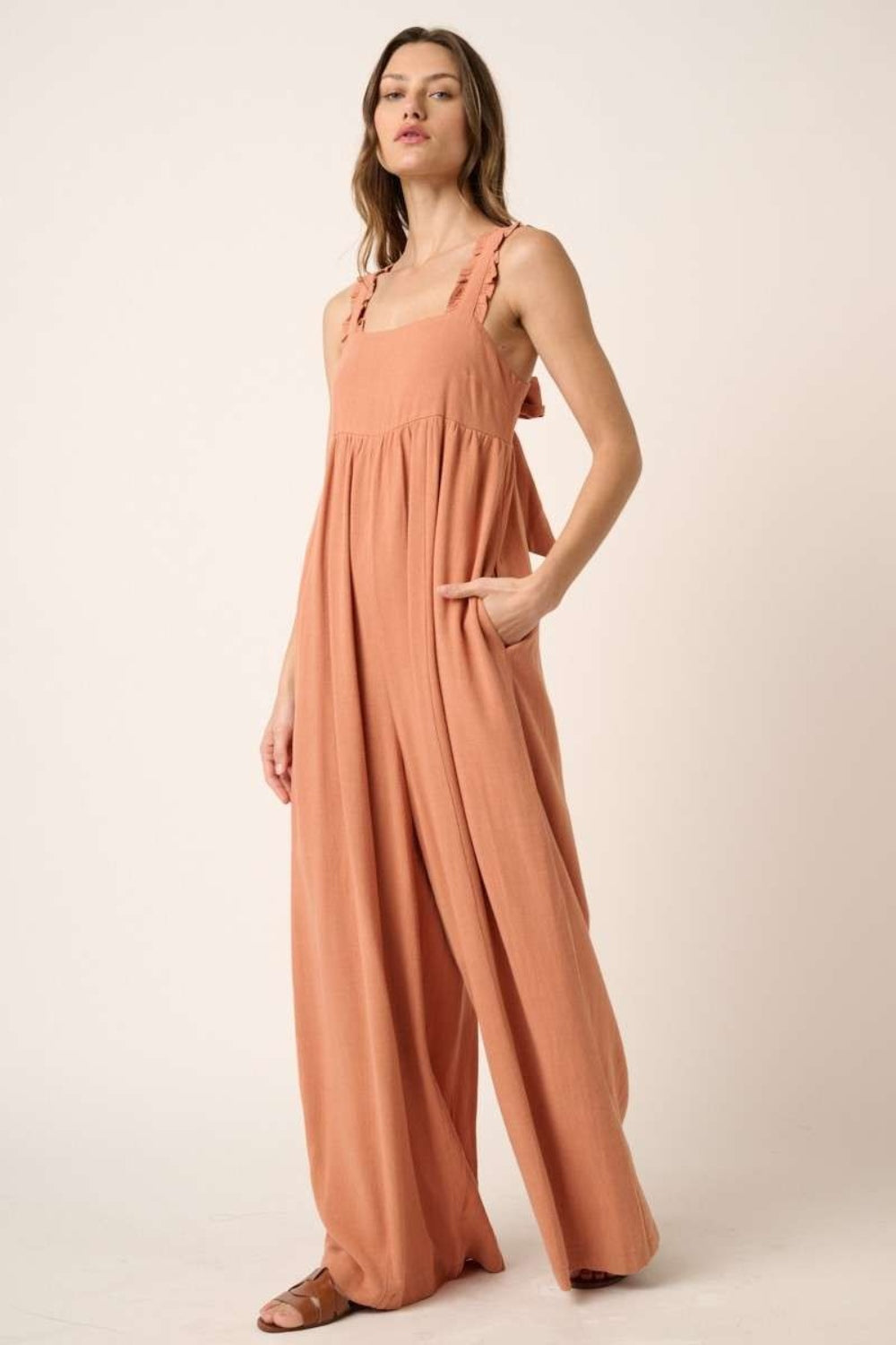 Ginger Mittoshop Sleeveless Wide Leg Jumpsuit