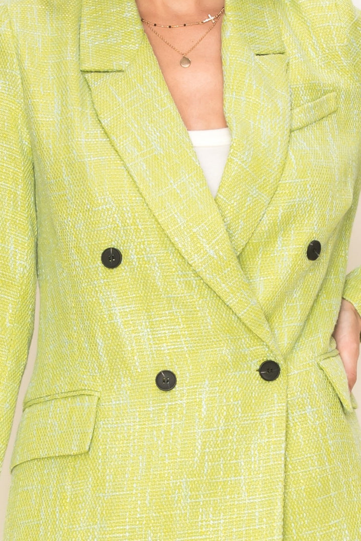 Sugarplum Long Sleeve Double Breasted Blazer
