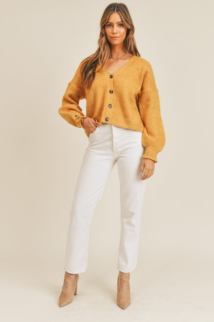 Mable Long Sleeve Button Down Sweater Cardigan 1