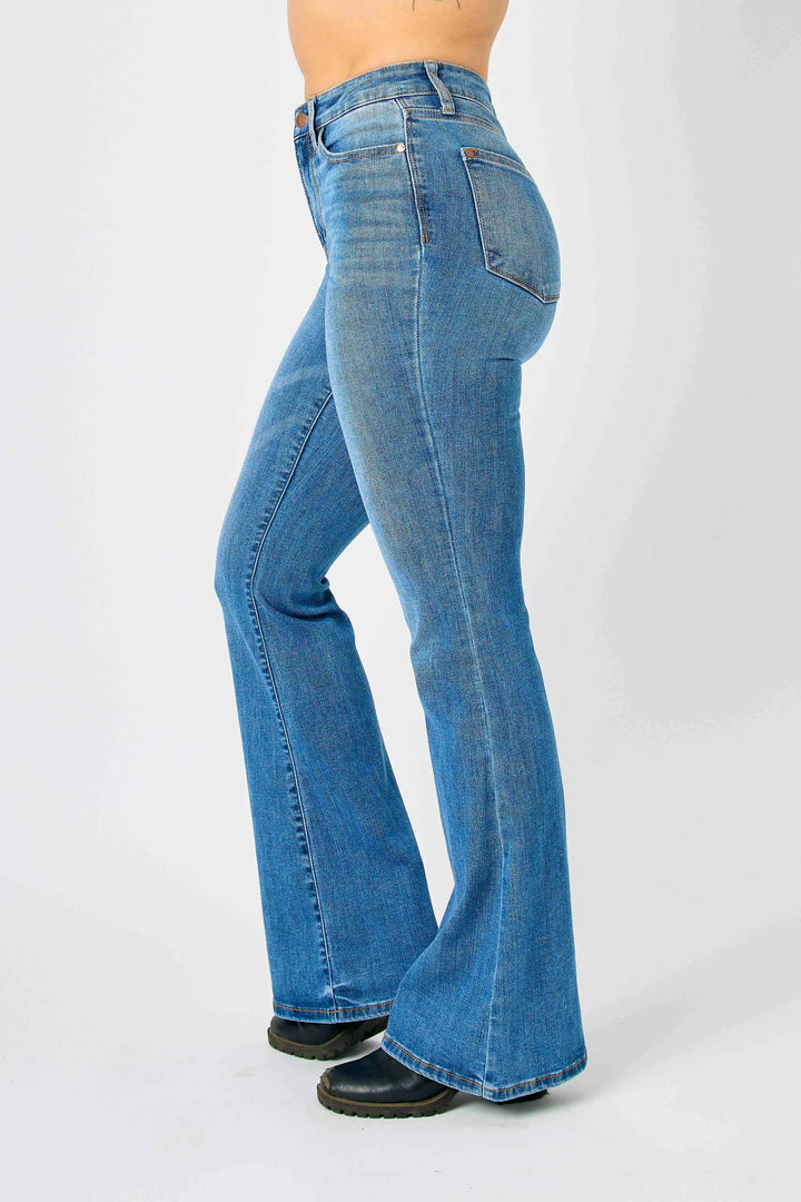 Md Judy Blue Full Size Hw Classic Flare Jeans Plus Size