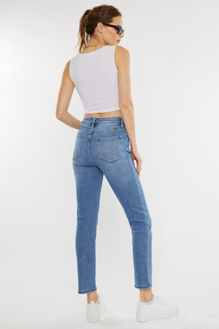 ML Kancan Full Size Cats Whiskers High Waist Jeans