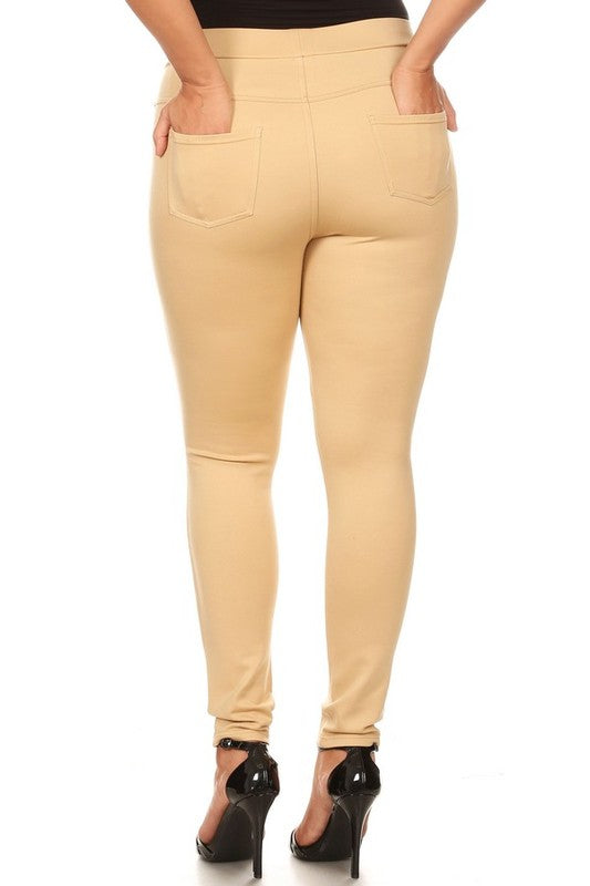 Olive Ladys Plus Size Ponte Pants Plus Size