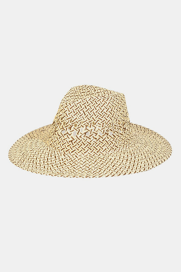 KA Fame Cutout Woven Straw Hat
