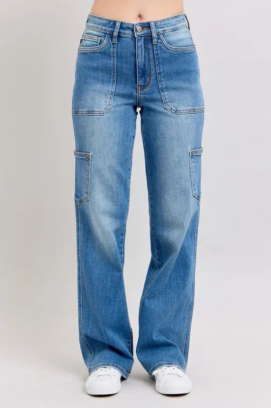 Md Judy Blue Full Size High Waist 90S Straight Jeans Plus Size