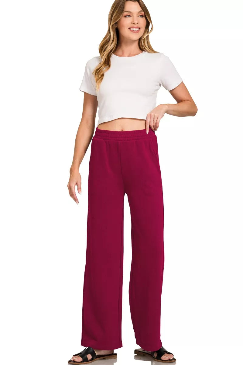 Zenana French Rib Pullover And Pants Set 5