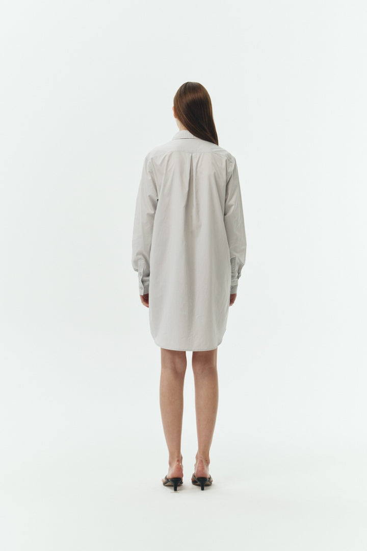 Cara Solid Shirt Dress