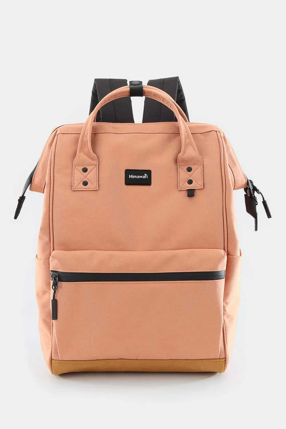 Coral Himawari Waterproof Canvas Travel Backpack Bag With Usb Port