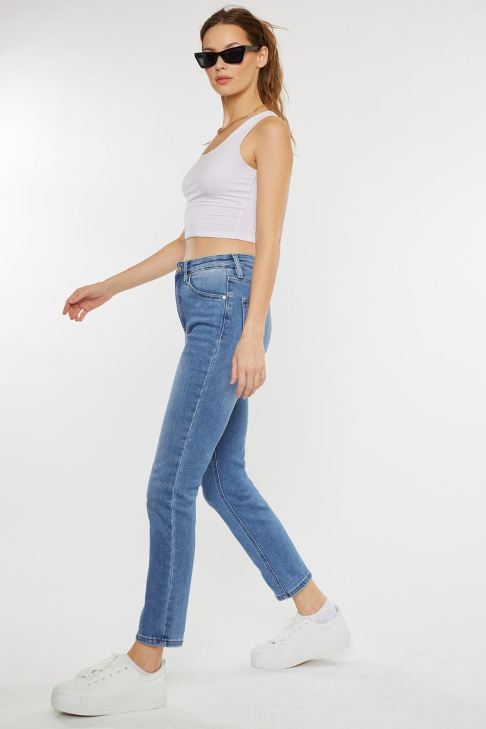 ML Kancan Full Size Cats Whiskers High Waist Jeans