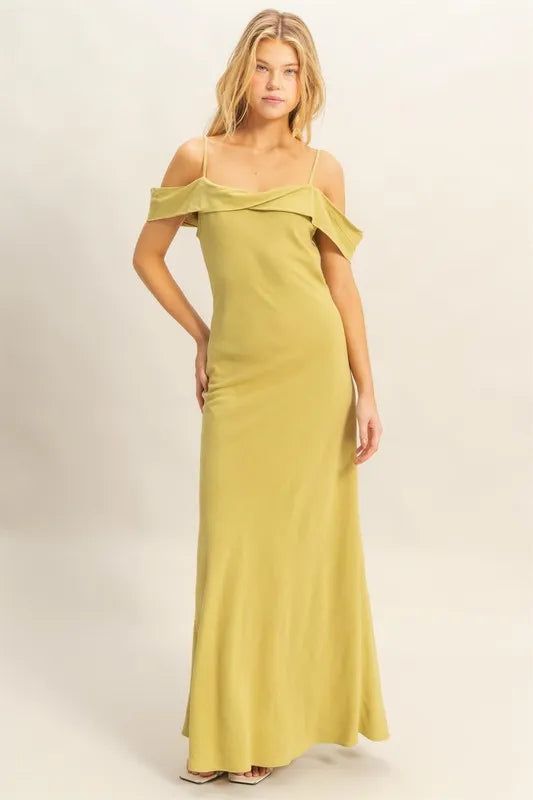Matcha Hyfve Flattering Fit Cami Maxi Dress
