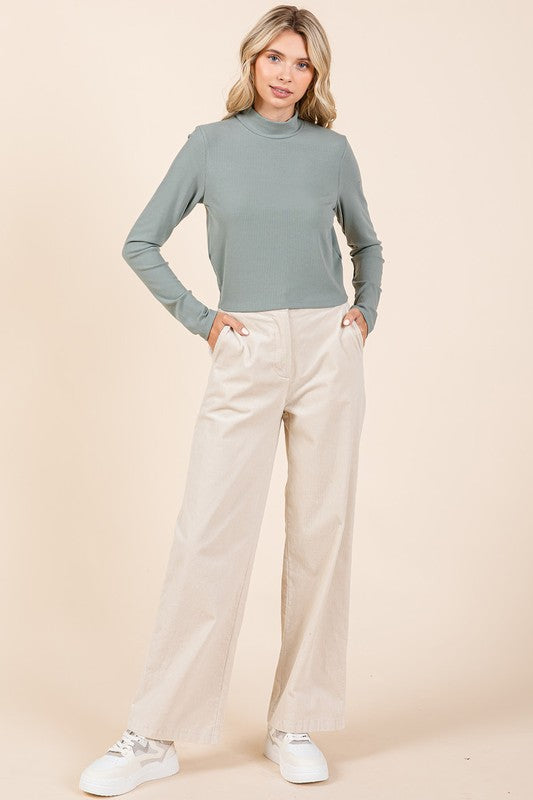Mittoshop Corduroy Back Elastic Waist Pants 2
