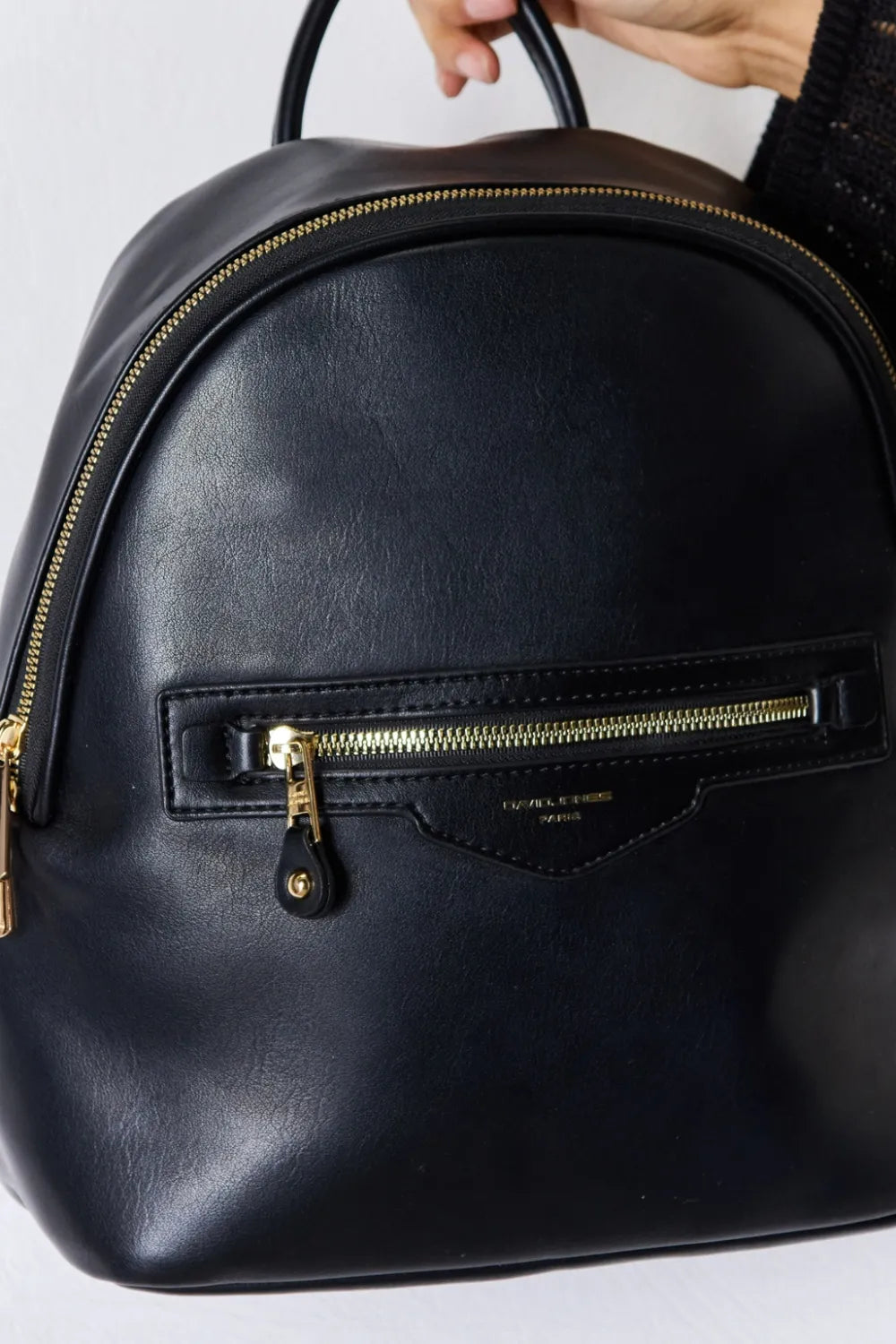 David Jones Pu Leather Backpack