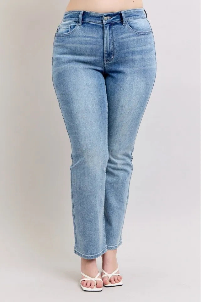 Medium Judy Blue Plus Size High Waist Dad Jeans