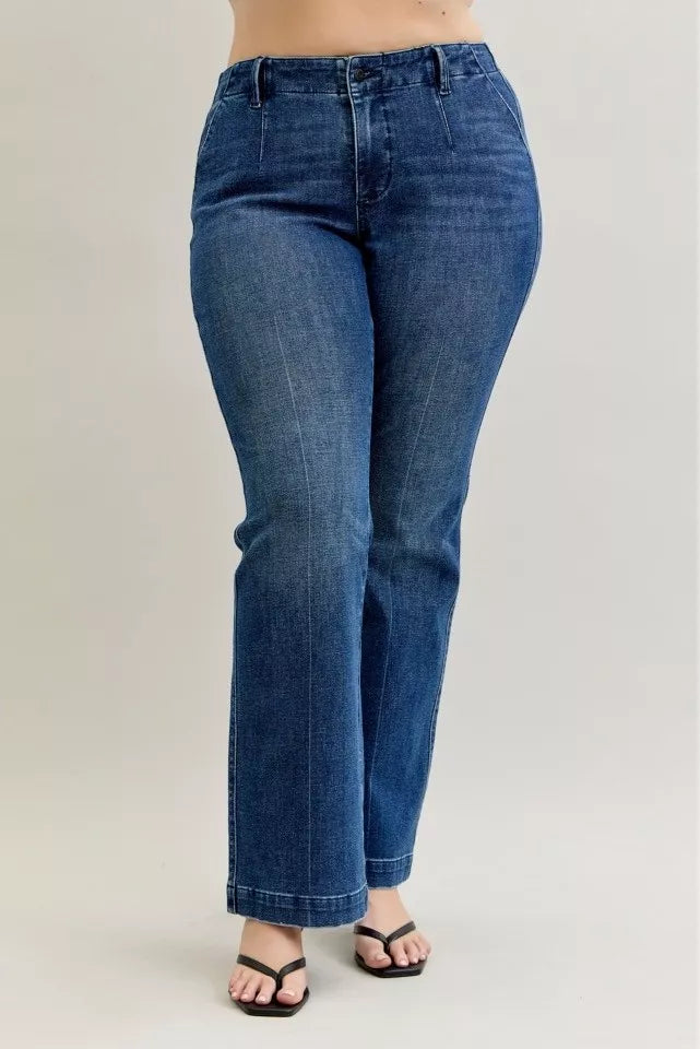 Dk Judy Blue Full Size Mid Rise Bootcut Jeans With Welt Pockets Plus Size