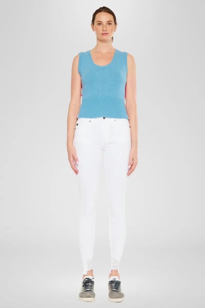 White Kancan High Rise Super Skinny Jeans 1