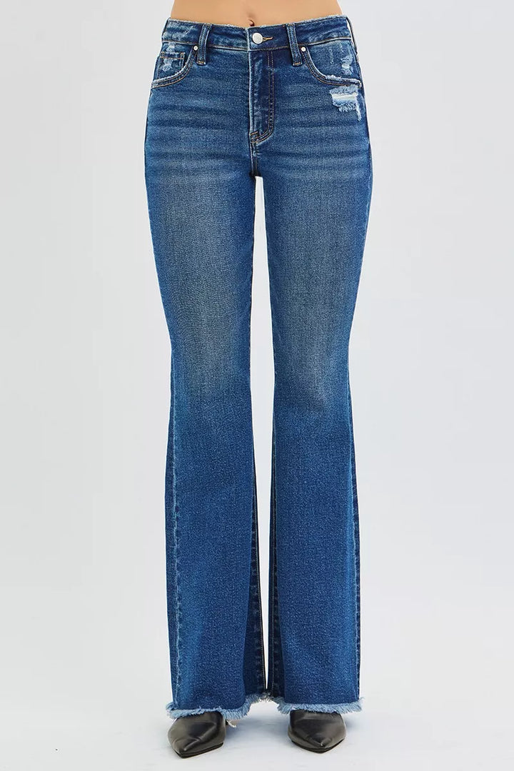 Dark Risen High Rise Flare Jeans 1