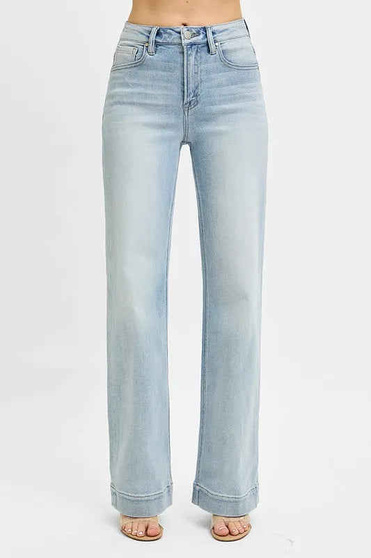 Light Risen High Rise Straight Jeans 1