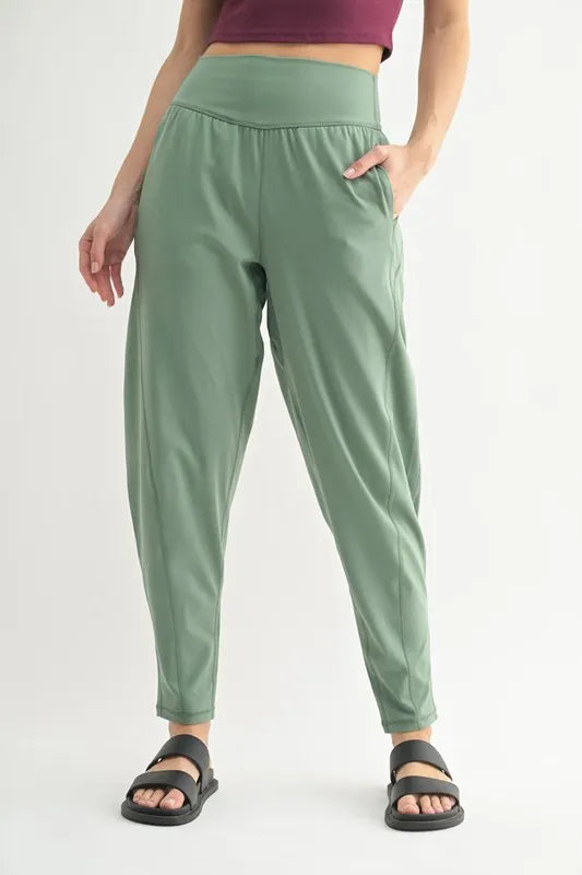 Moss Mono B Flowbarrel High Waist Active Pants 2