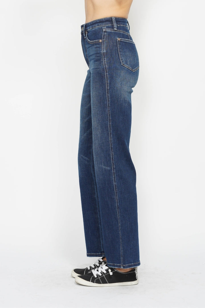Dark Judy Blue Full Size High Waist Tummy Control Jeans