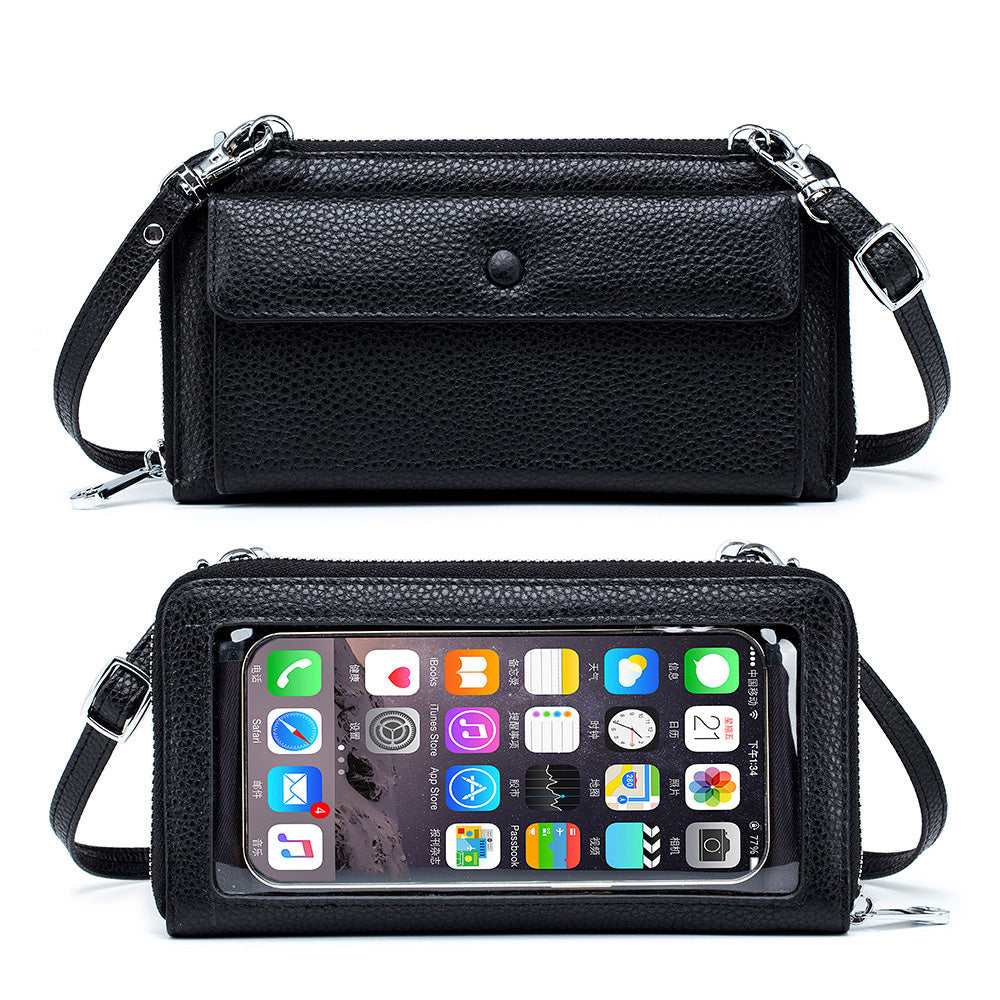 Ryann Genuine Leather Phone Wallet Crossbody 1