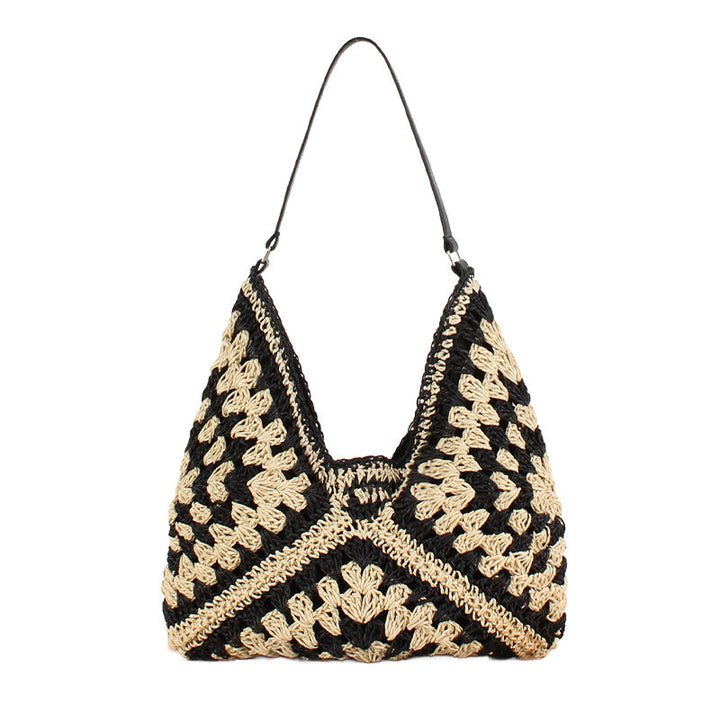 Dahlia Woven Straw Shoulder Bag 1