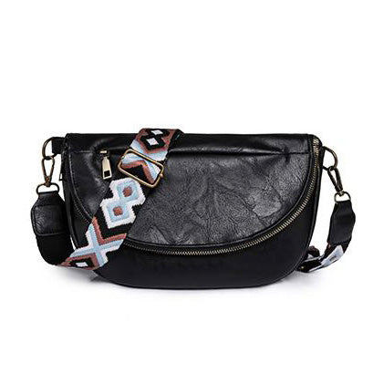 Callie Fold Over Leather Crossbody Sling Bag 1