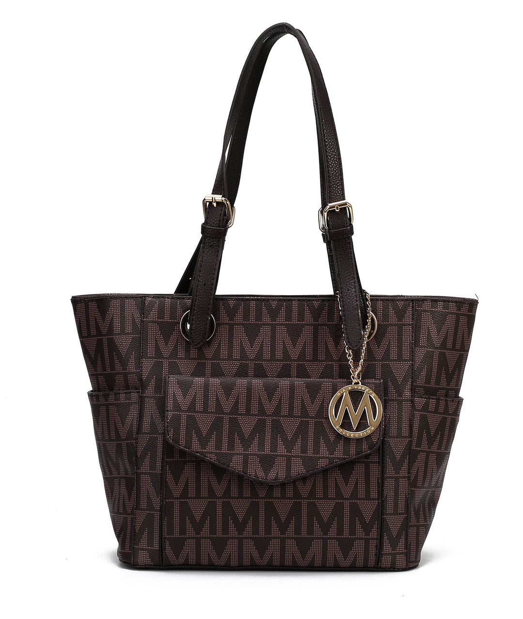 Tan MKF Collection By Mia K Griselda Signature Tote Bag