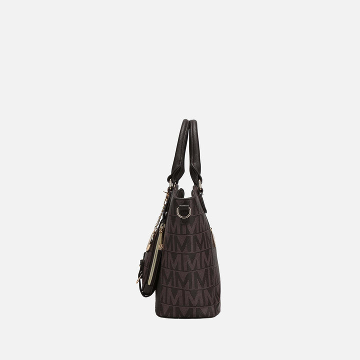 Denim Blue MKF Collection By Mia K Fula Signature Shoulder Bag