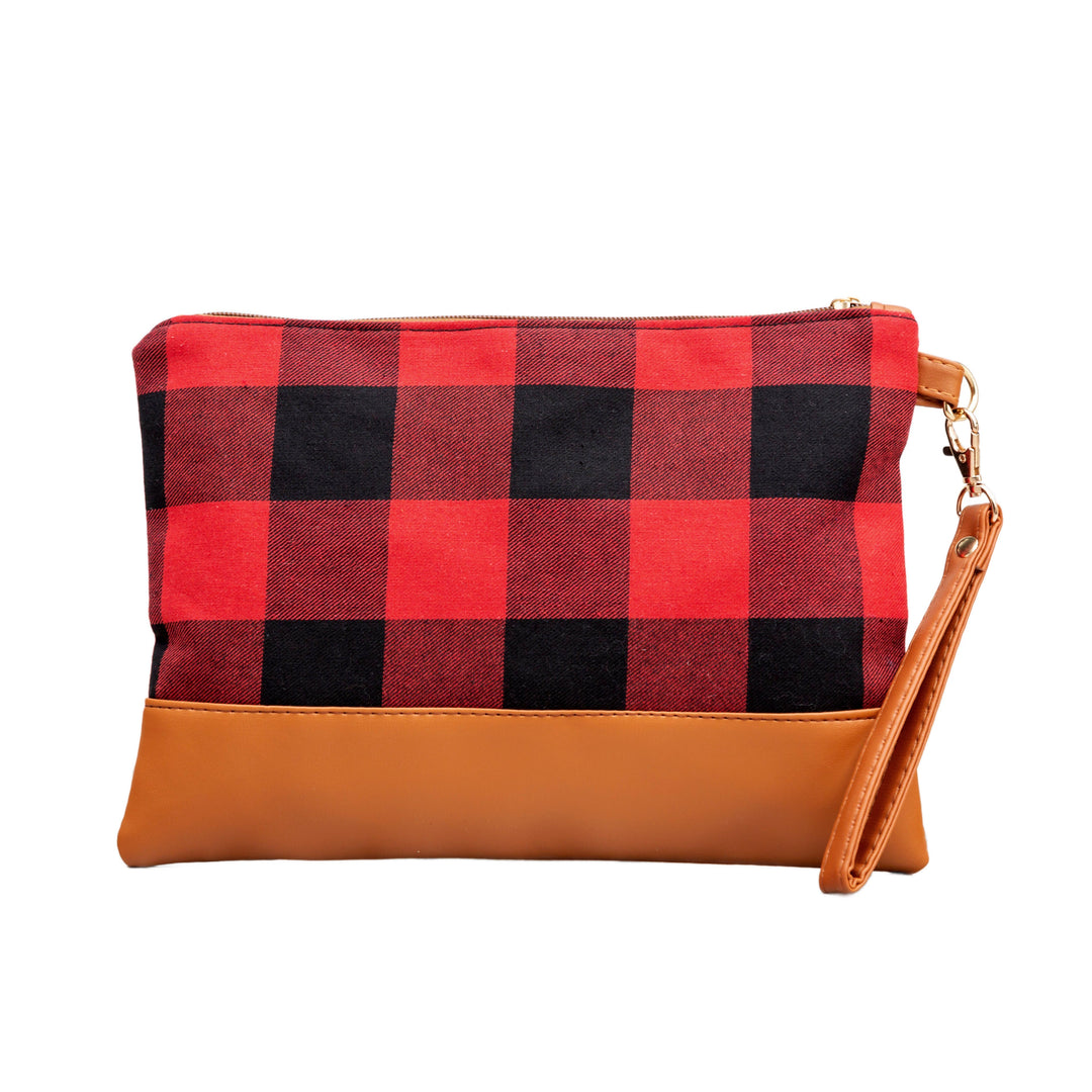 Buffalo Plaid Clutch 1