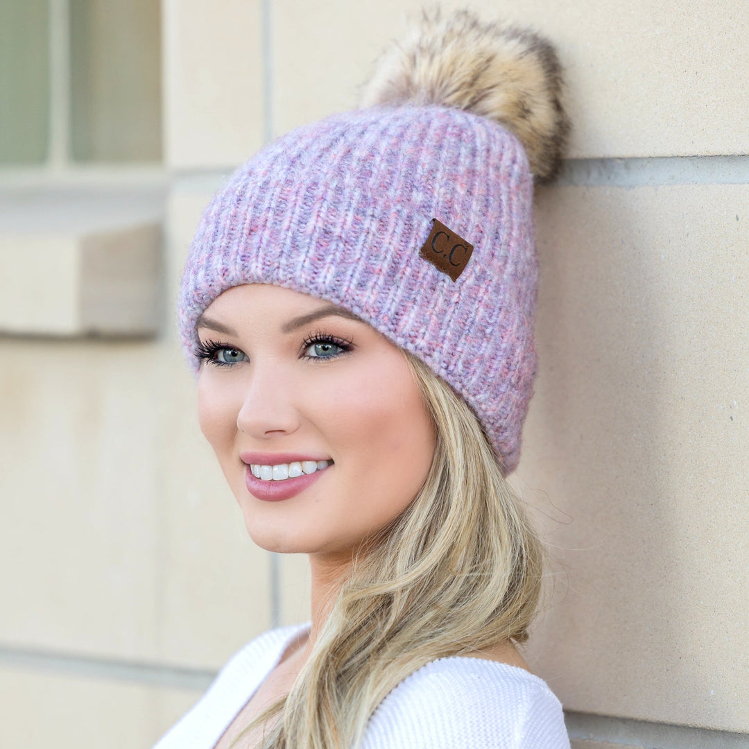 C C® Cozy Marled Pom Beanie