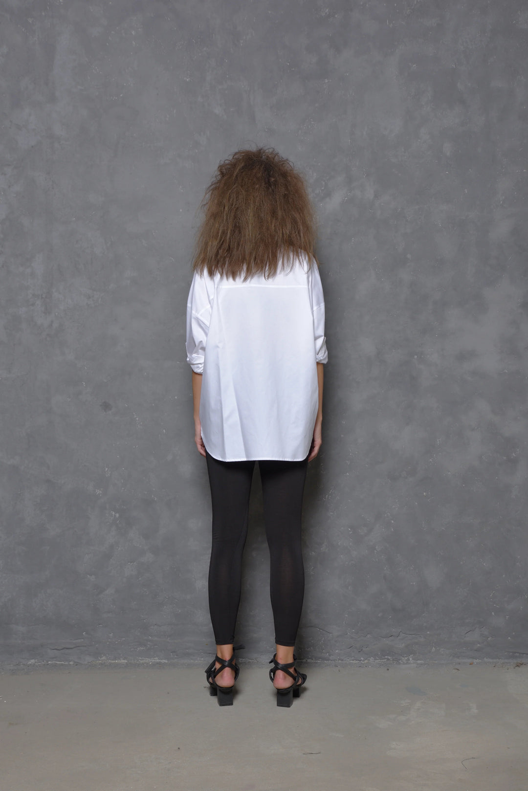 White/Black 2 Tone Boxy Shirt