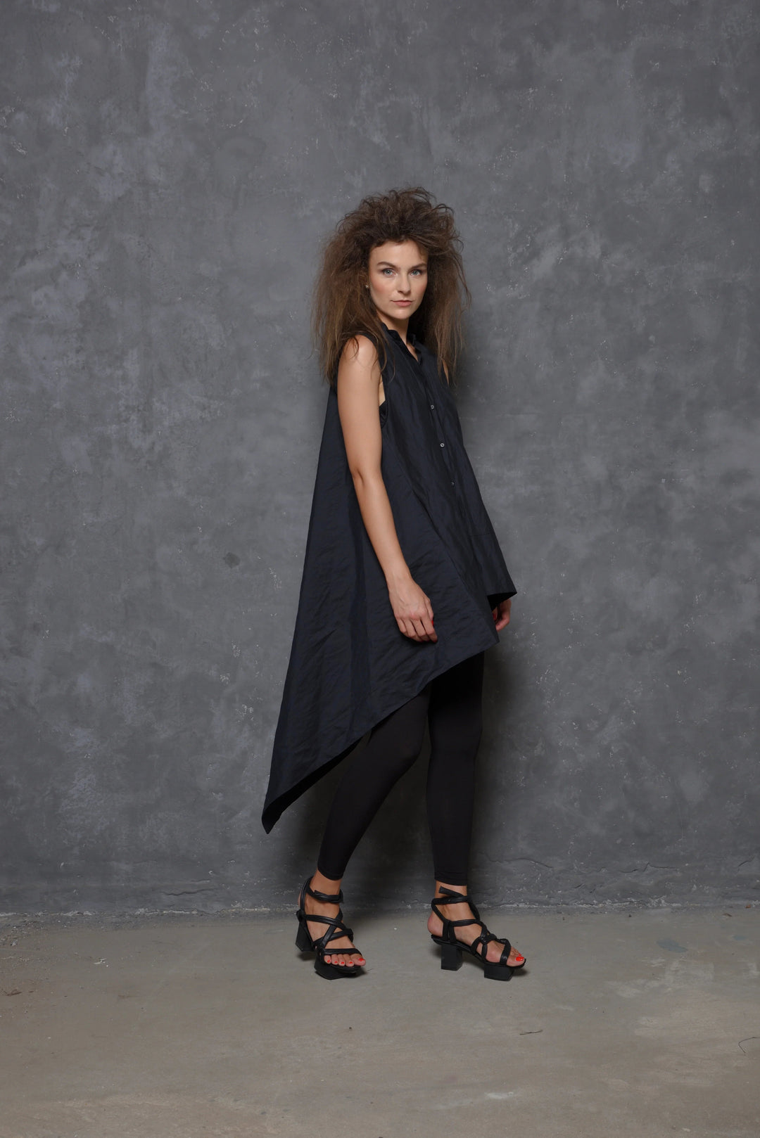 Xlarge Sleeveless Asymmetrical Tunic Shirt