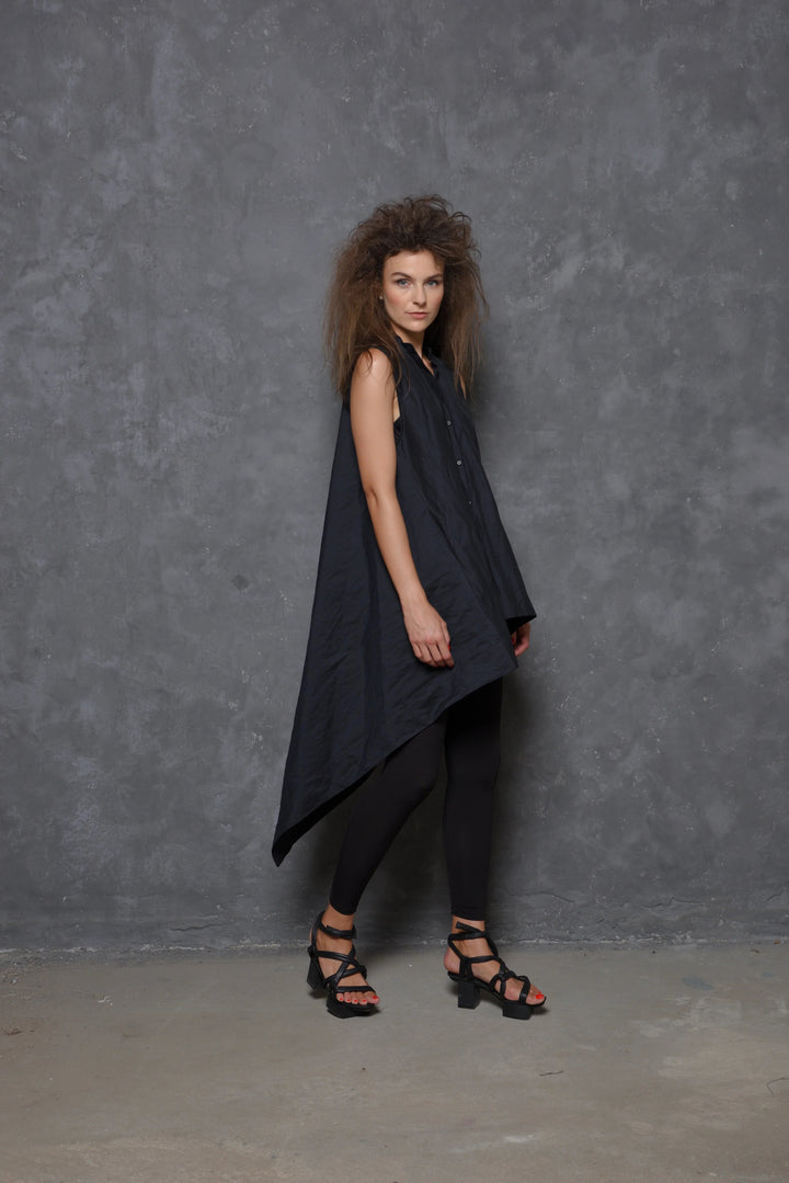 Xlarge Sleeveless Asymmetrical Tunic Shirt